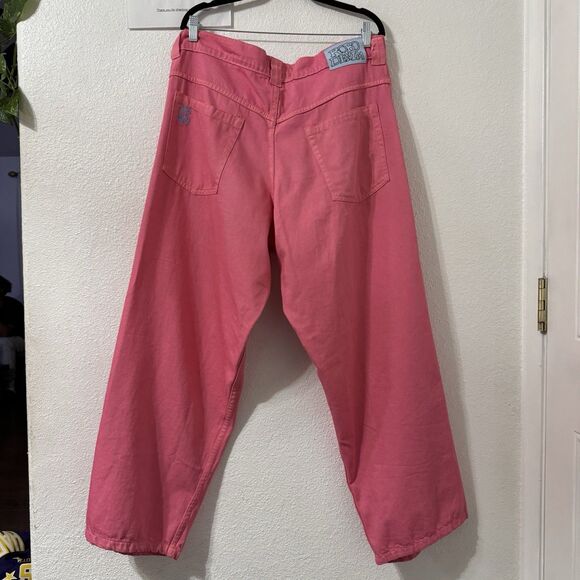 Digits Robo Demim Jeans Mens Large Pink Baggy Vintage Hip Hop Streetwear Skater - Picture 3 of 6